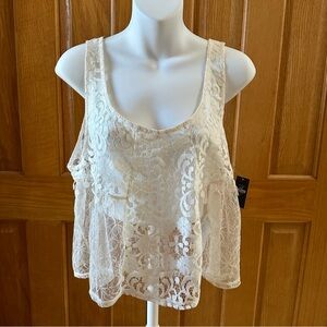 Hollister Lacy Cropped Tank Top